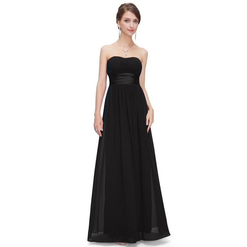 Millennium Love menyasszonyi estélyi ruha - A-vonalú, ujjatlan, magas derék, hosszú, chiffon anyag, poliészter és 12% spandex