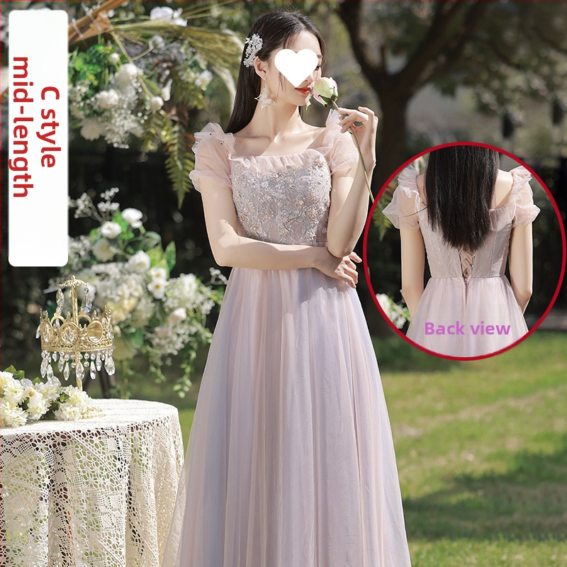 Jaunavedės suknelė, organza su triacetatu, aukštas liemuo, ilgas kirpimas, trumpomis rankovėmis