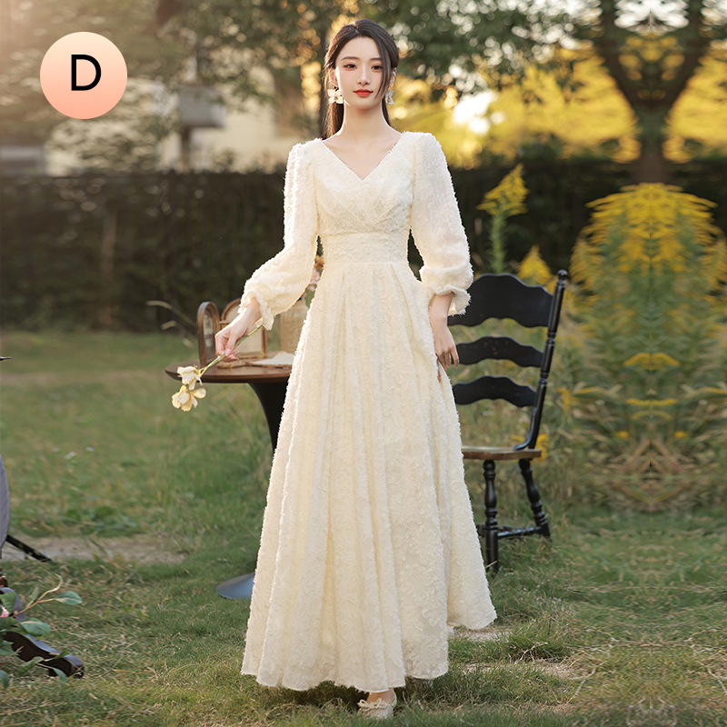 Koszorúslányruha, hosszú ujjú, poliészter, női fazon, ősz 2022