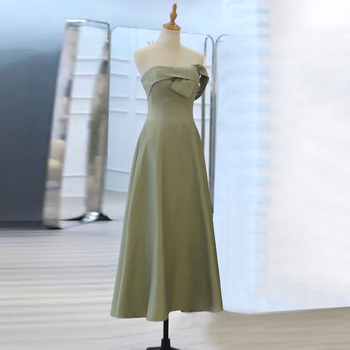 Rochie de domnișoară de onoare din bumbac | 90–95% bumbac | lungime midi | mâneci scurte | vara 2022