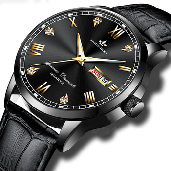 Ceas bărbătesc cu cadran mare, mișcare cuarț, rezistență la apă 30M, afișaj luminos, calendar