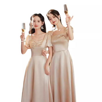 Pamergos suknelė satino, vasara 2022, pagrindinis audinys poliesteris 70–80%, antrasis audinys ≤30%, aukštos klasės