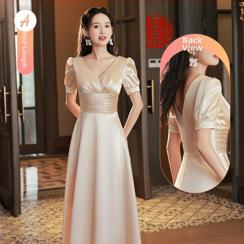 Pamergos suknelė satino, vasara 2022, pagrindinis audinys poliesteris 70–80%, antrasis audinys ≤30%, aukštos klasės