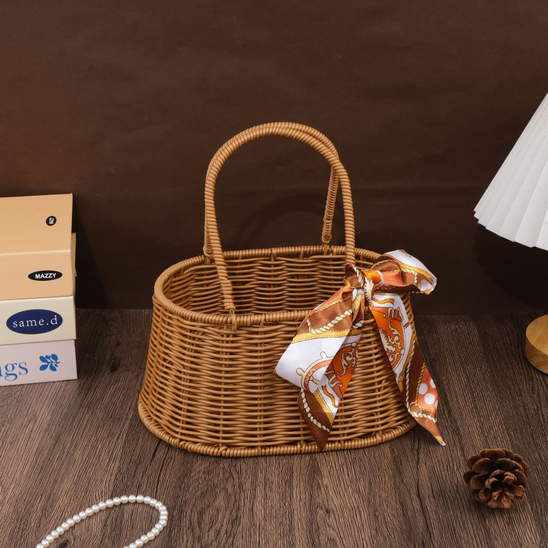Kutija za vjenčane darove, pleteni PP košarica, model CB20230525, 40 kom, moderni minimalistički stil