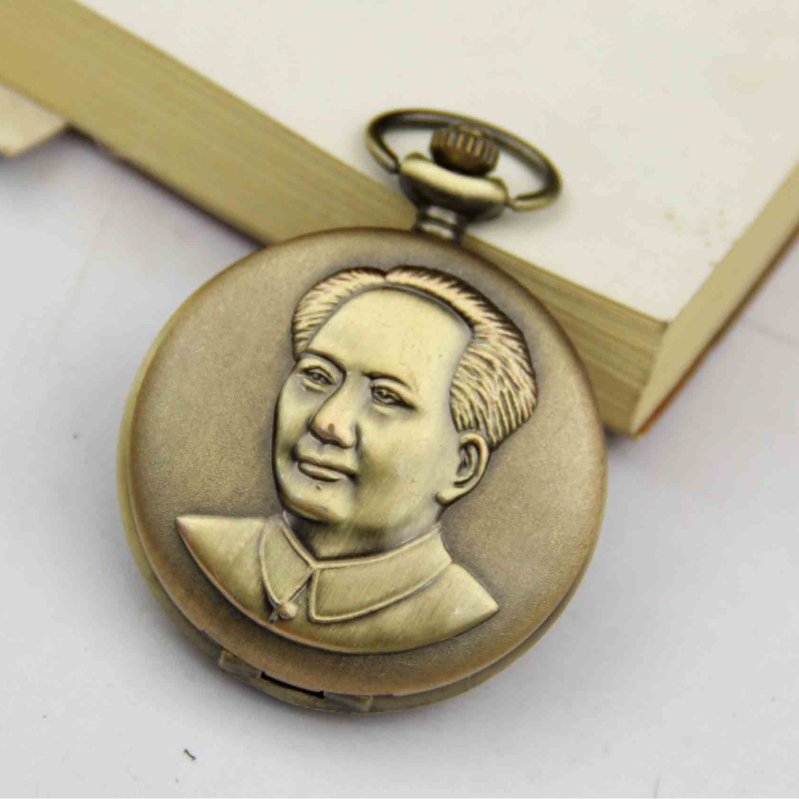 Ceas de buzunar Parkson cu 12 zodii, stil antic, mișcare quartz, carcasă din aliaj, rezistent la apă 10 m