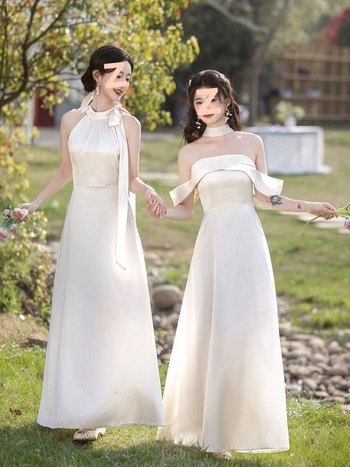 Koszorúslány ruha, Chenille és Spandex keverék, ujjatlan, hosszú ruha, tavasz 2025