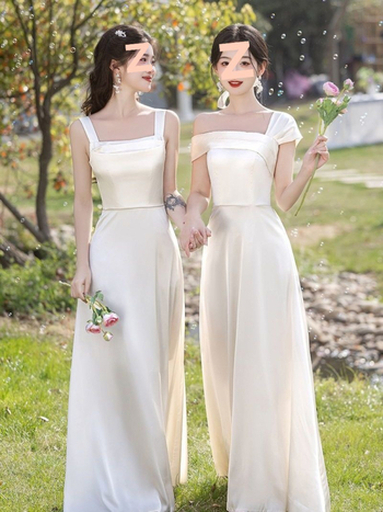 Koszorúslány ruha, Chenille és Spandex keverék, ujjatlan, hosszú ruha, tavasz 2025