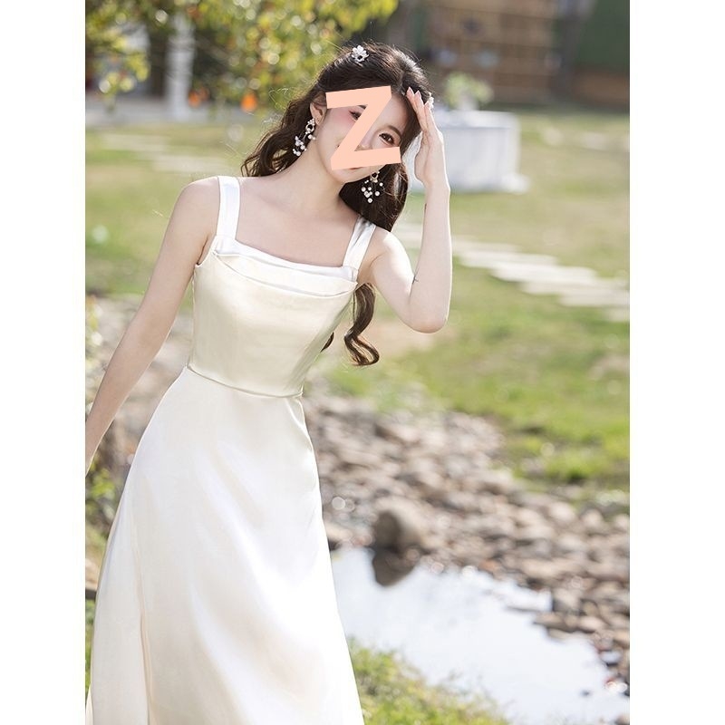 Koszorúslány ruha, Chenille és Spandex keverék, ujjatlan, hosszú ruha, tavasz 2025