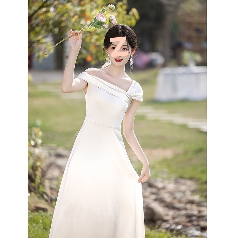 Koszorúslány ruha, Chenille és Spandex keverék, ujjatlan, hosszú ruha, tavasz 2025