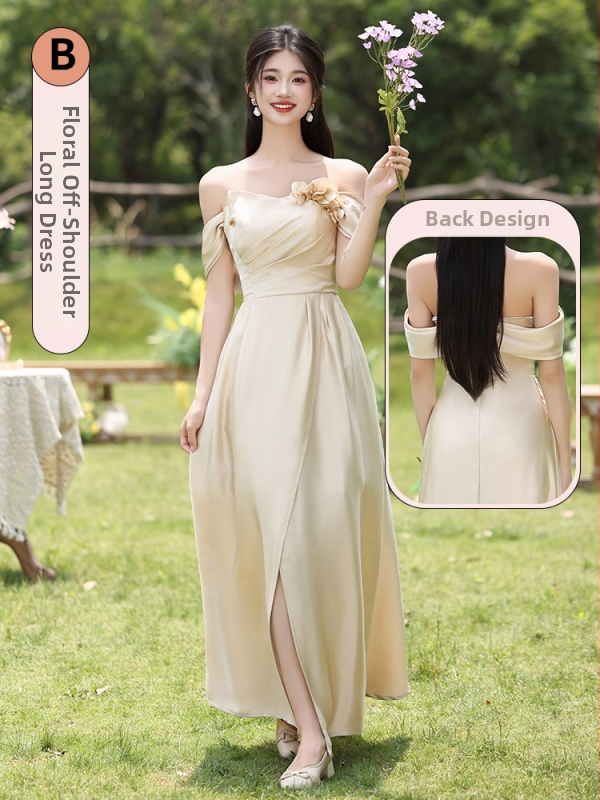 Pamergės suknelė šviežio ir saldaus stiliaus, be rankovių, juosmens linija viduryje, Mercerizuotas poliesterio audinys