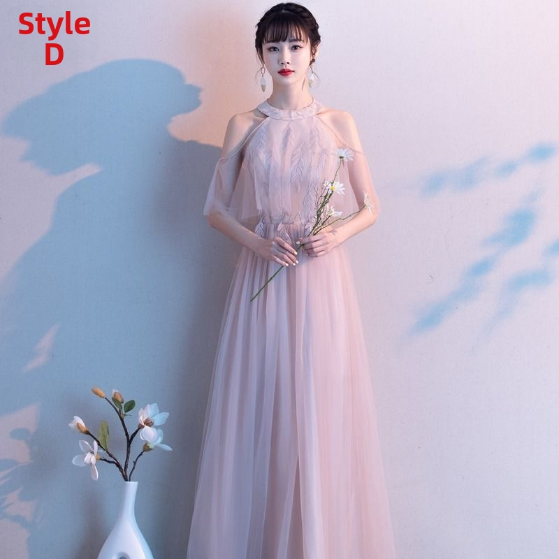 Pruutneitside kleit, pikk, A-liin, varrukateta, Chenille-Spandex kangas naistele