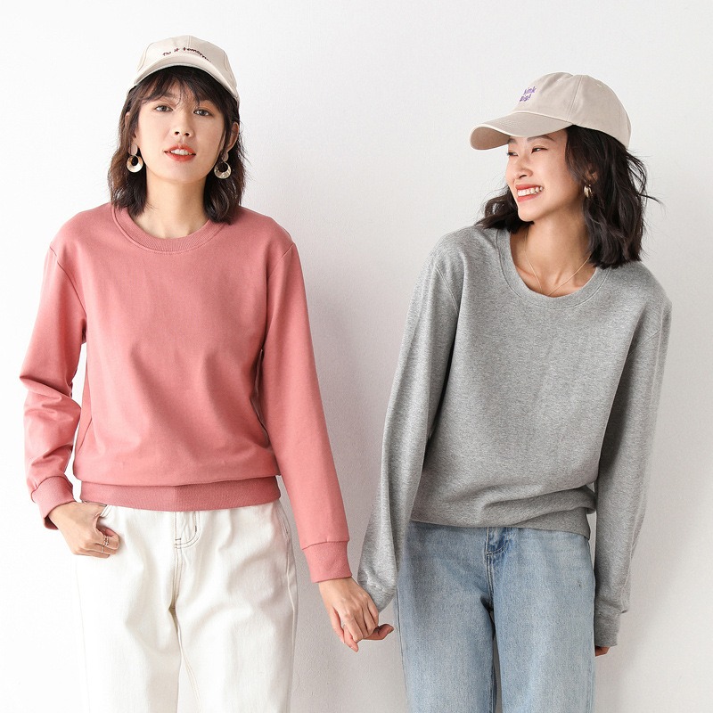Unisex pamučni sweatshirt, okrugli izrez, dugi rukav, širok kroj, 95% pamuk+