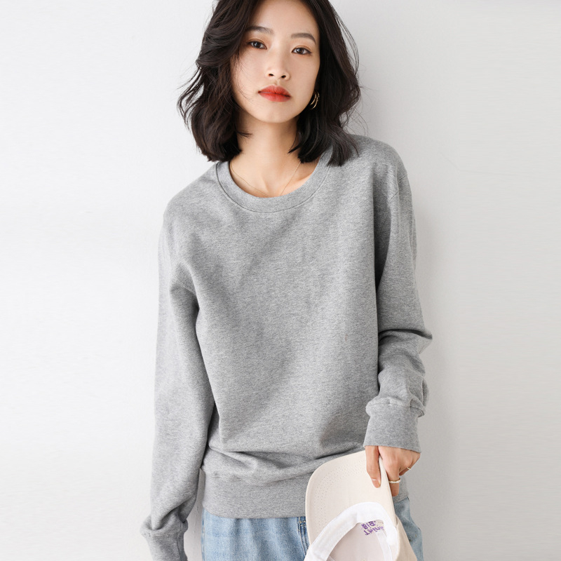 Unisex pamučni sweatshirt, okrugli izrez, dugi rukav, širok kroj, 95% pamuk+