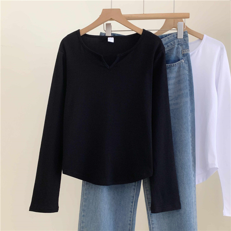 Krekliņš ar polo apkakli, garas piedurknes, slaida silueta, 90-95% kokvilna