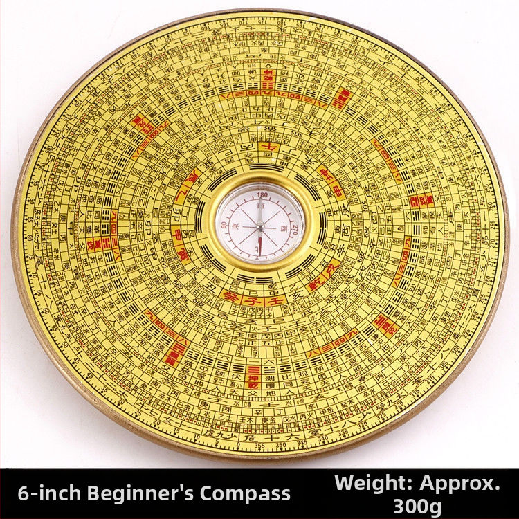 Meďový Bagua kompas – prenášateľný nástroj Feng Shui s geometriou Bagua