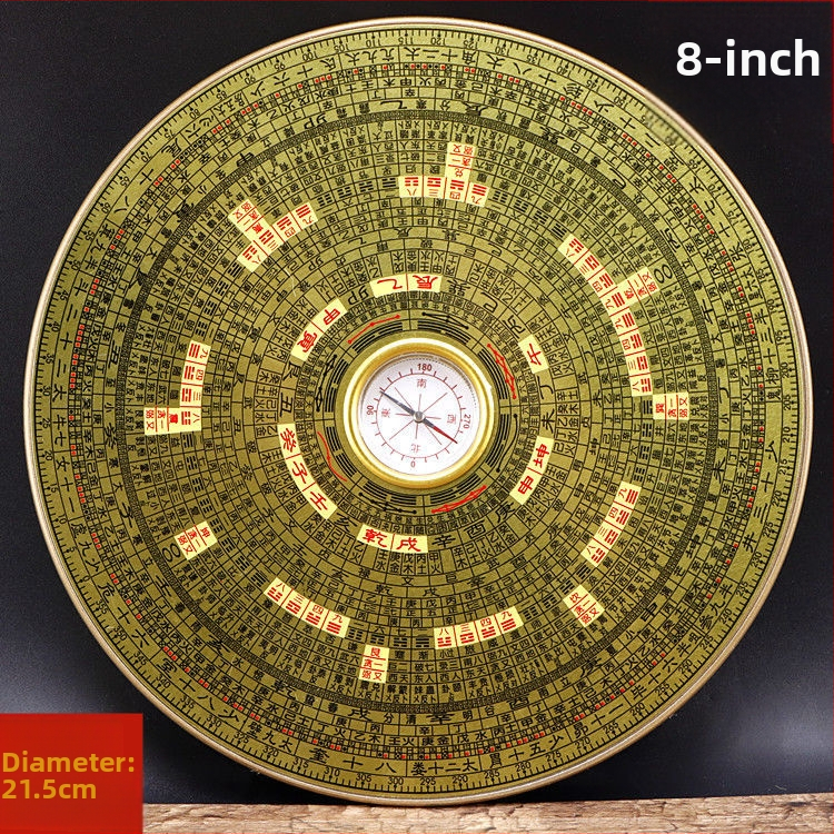 Meďový Bagua kompas – prenášateľný nástroj Feng Shui s geometriou Bagua