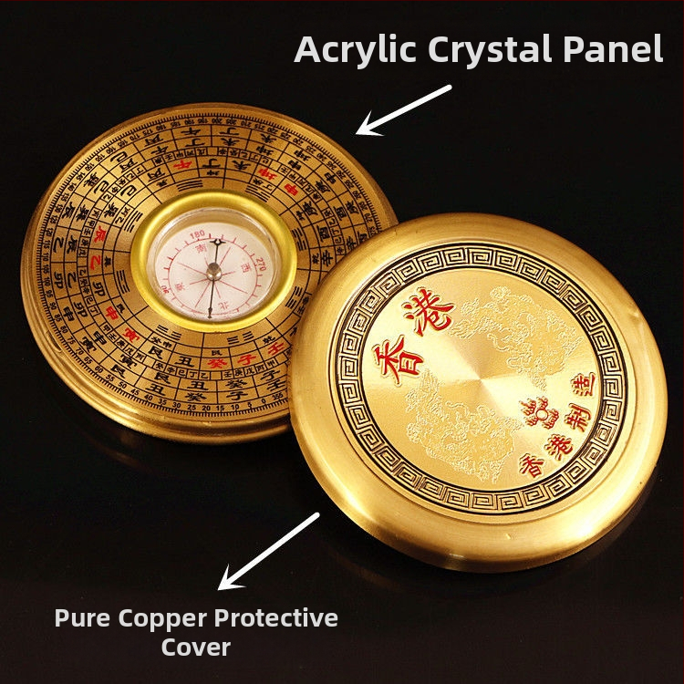 Varinis Bagua kompas – nešiojamas Feng Shui įrankis su Bagua geometrija