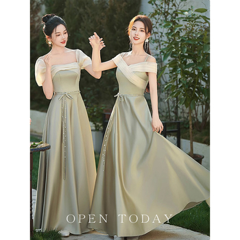 Parankinių suknelė, aukštas liemuo, ilga suknelė, be rankovių, vienas petys, poliesteris >95%