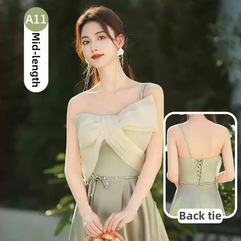 Parankinių suknelė, aukštas liemuo, ilga suknelė, be rankovių, vienas petys, poliesteris >95%