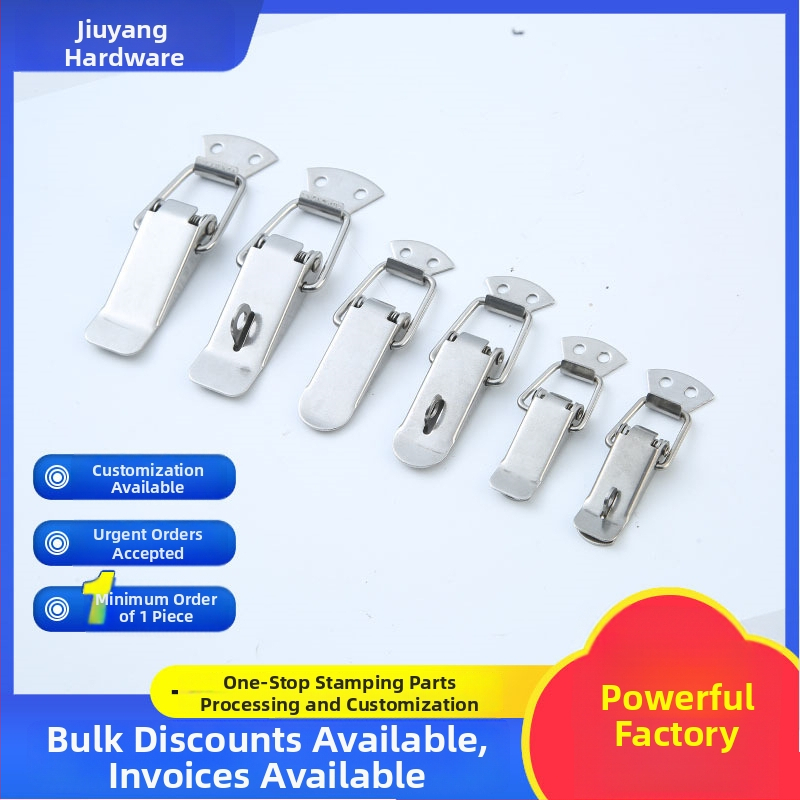 Duckbill sprādze no nerūsējošā tērauda instrumentu kastēm, 150 g, ar izdruku logotipu, pielāgošana pieejama