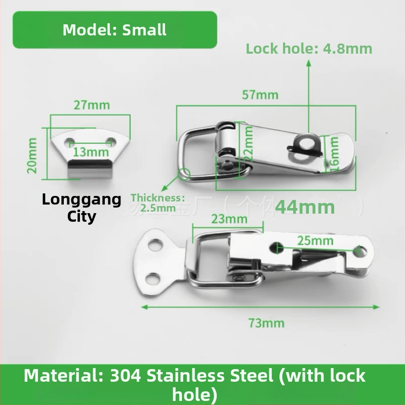 Duckbill sprādze no nerūsējošā tērauda instrumentu kastēm, 150 g, ar izdruku logotipu, pielāgošana pieejama
