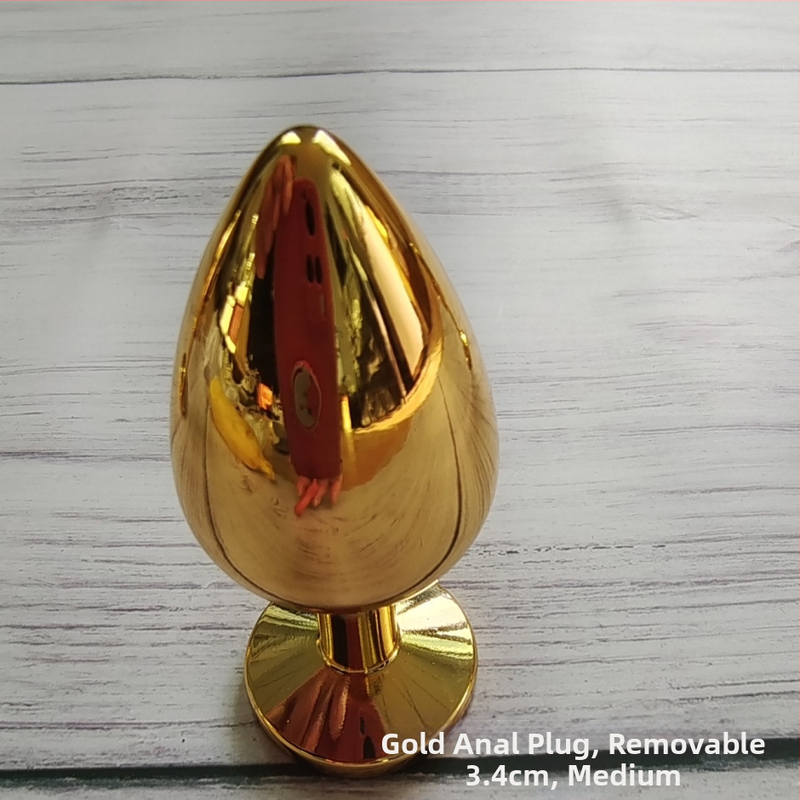 Izvadiva analna čep s repom lisice – Materijal: srebrna ili zlatna aluminijska legura – Za odrasle