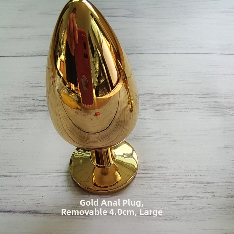 Izvadiva analna čep s repom lisice – Materijal: srebrna ili zlatna aluminijska legura – Za odrasle