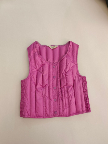 Fengyi sieviešu dūnu veste, īss siluets, apaļš kakls, priekšējais rāvējslēdzējs, pildījums: balta pīļu pūka, galvenā auduma sastāvs: poliester (95%+)