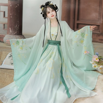 Hanfu sievietes vidukļa pliseēta svārki, Song stila oriģināls, Polyethylene Fiber + Spandex (70–80%), vasara 2023