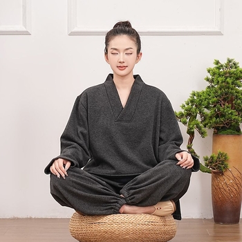 Vīriešu meditācijas komplekts no Chenille auduma ar flīsa oderi, brīvs piegriezums, rudens-ziemas sezona (50–70% Spandex)