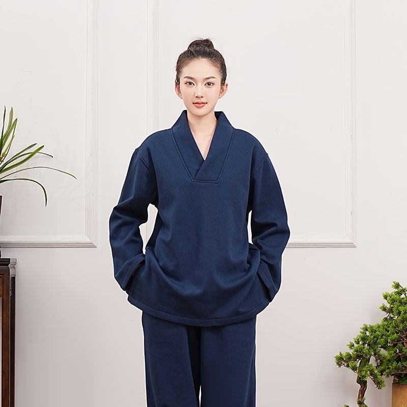 Vīriešu meditācijas komplekts no Chenille auduma ar flīsa oderi, brīvs piegriezums, rudens-ziemas sezona (50–70% Spandex)