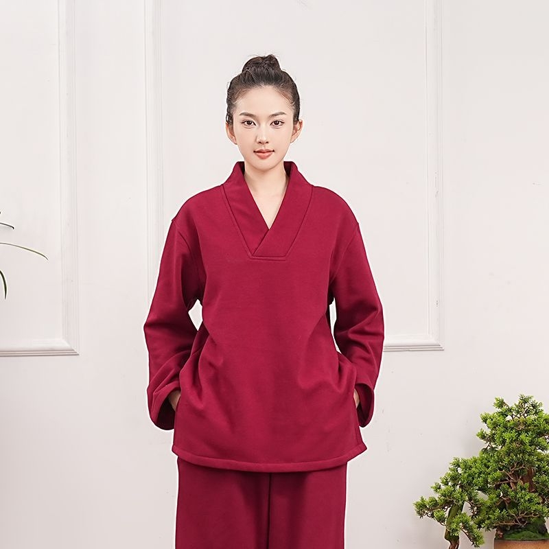 Vīriešu meditācijas komplekts no Chenille auduma ar flīsa oderi, brīvs piegriezums, rudens-ziemas sezona (50–70% Spandex)