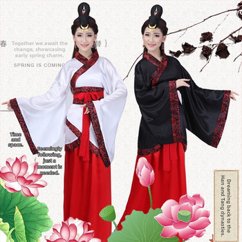 Hanfu stila sieviešu skatuves deju kostīms, Gabardine audums, 90-95% poliester, modelis YWY1002, vasara 2023