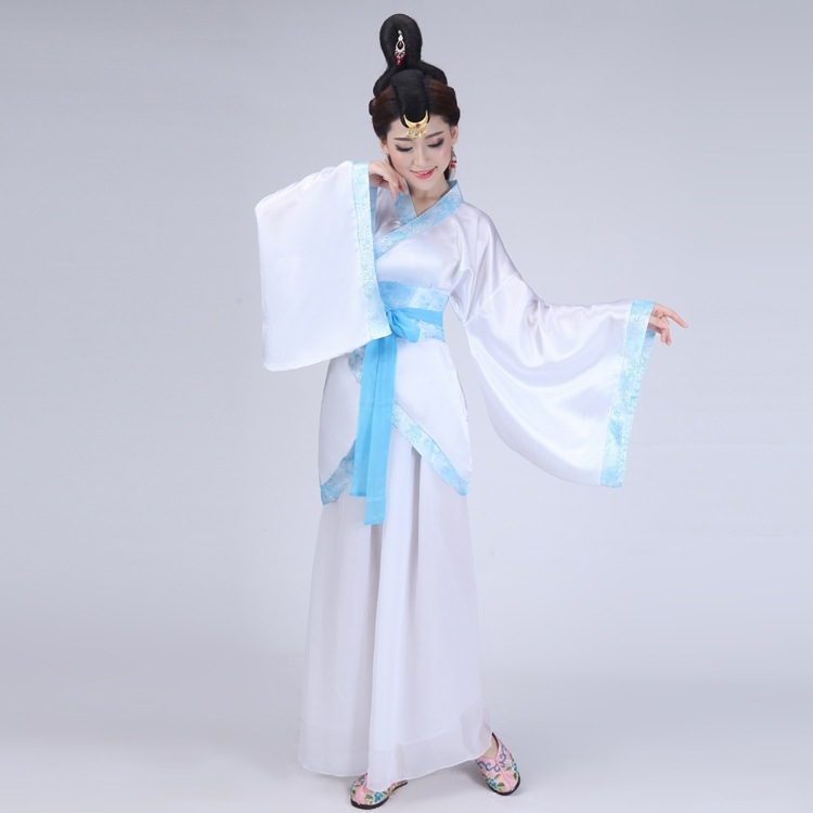 Hanfu stila sieviešu skatuves deju kostīms, Gabardine audums, 90-95% poliester, modelis YWY1002, vasara 2023