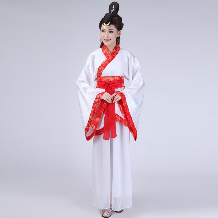 Hanfu stila sieviešu skatuves deju kostīms, Gabardine audums, 90-95% poliester, modelis YWY1002, vasara 2023