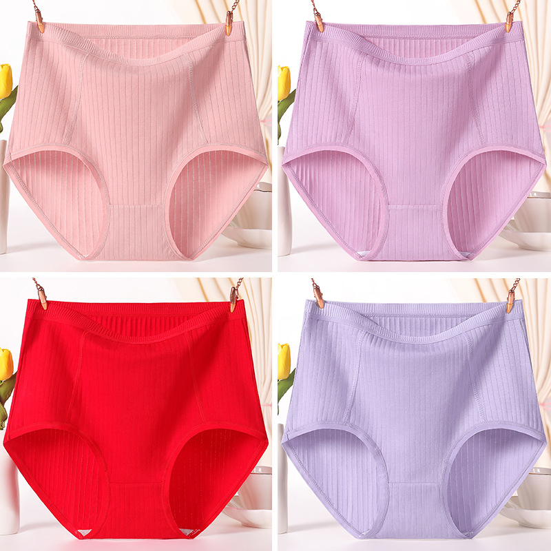 Apakšveļa sievietēm vecāka gadagājuma, augsta josta, elpojošs ribveida audums, kokvilnas oderde