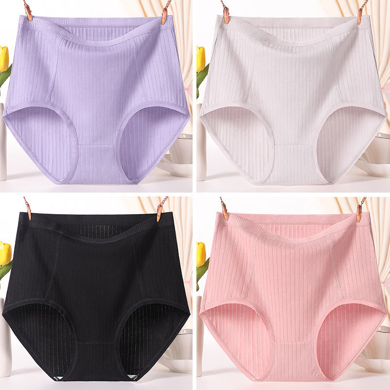 Apakšveļa sievietēm vecāka gadagājuma, augsta josta, elpojošs ribveida audums, kokvilnas oderde