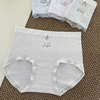 Sieviešu biksītes ar vidējo jostu, bezšuvju, no viskozes — elpojošas, antibakteriālas, neredzamas, vēdera formēšana, adītas