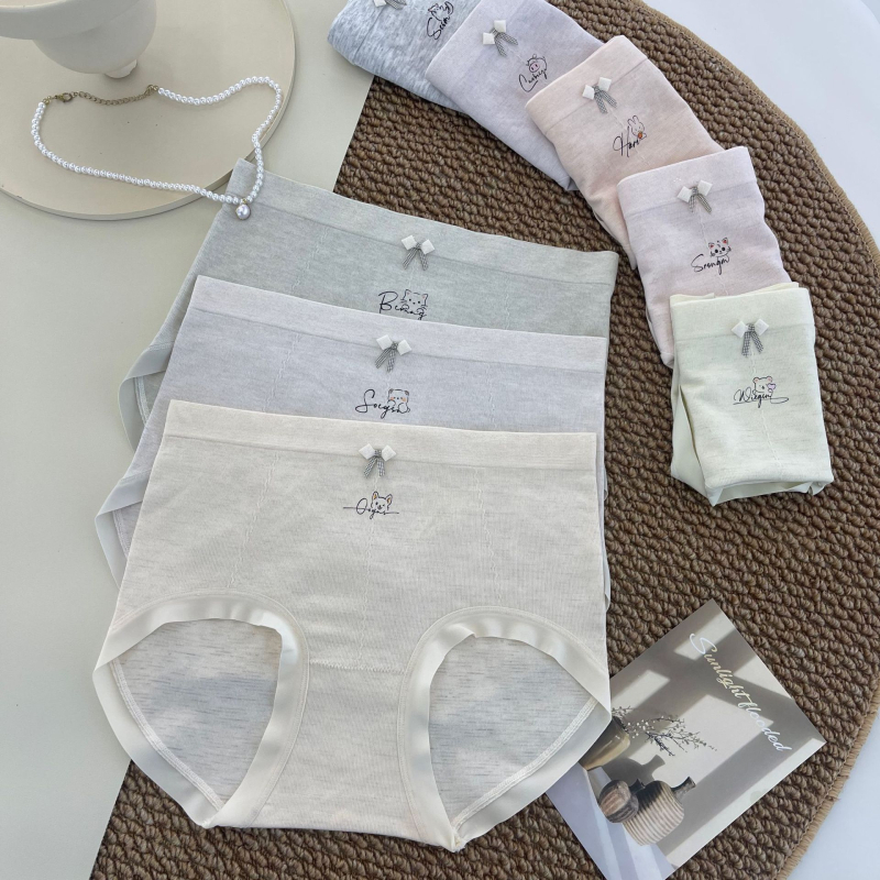 Sieviešu biksītes ar vidējo jostu, bezšuvju, no viskozes — elpojošas, antibakteriālas, neredzamas, vēdera formēšana, adītas