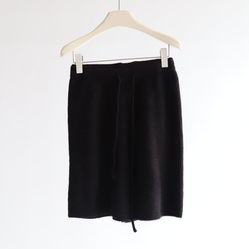 Корейски стил: трикотажни широки панталони с райета и висока талия, вълнен трикотаж, средна дължина