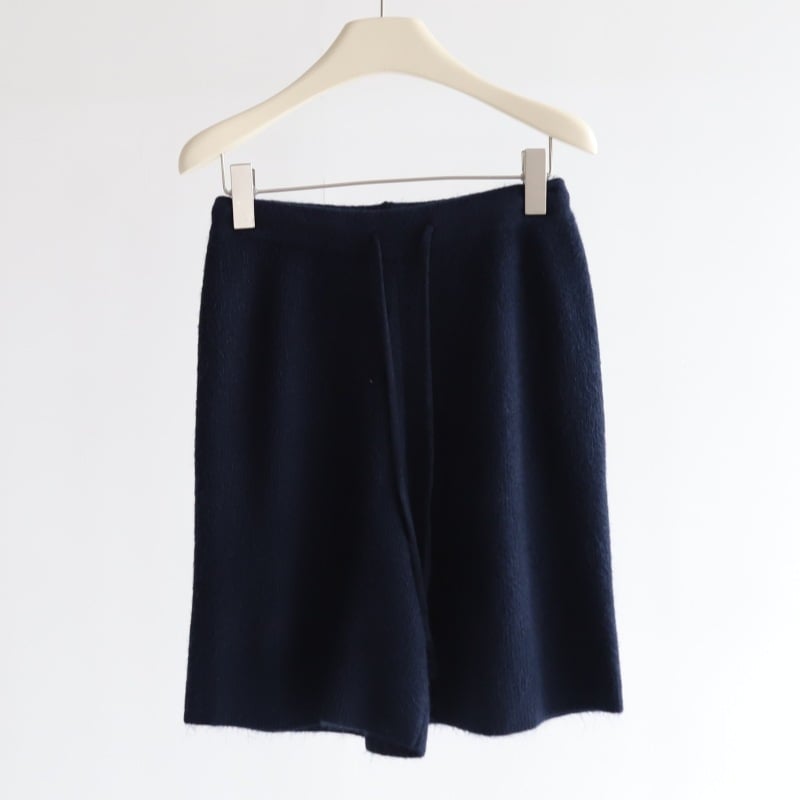 Корейски стил: трикотажни широки панталони с райета и висока талия, вълнен трикотаж, средна дължина