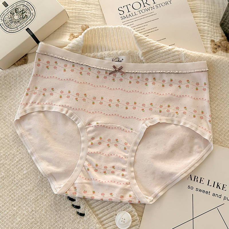 Sieviešu kokvilnas apakšveļa – vidējā jostas vieta, elpojošs adīts audums, garāks starpenes oderes, 100% kokvilnas oderes