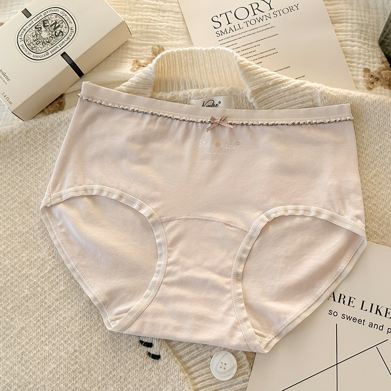 Sieviešu kokvilnas apakšveļa – vidējā jostas vieta, elpojošs adīts audums, garāks starpenes oderes, 100% kokvilnas oderes