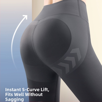 Secret World Shark Pants: γυναικείες ψηλόμεσες φόρμες γιόγκα με επένδυση φλίς, ενίσχυση κοιλιάς και ανύψωση γλουτών, chenille-spandex ανάμειξη, μεσαίου βάρους, κυκλοφορία φθινόπωρο 2025