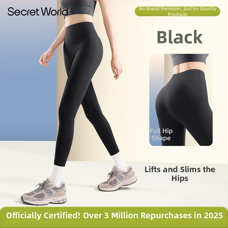 Secret World Shark Pants: γυναικείες ψηλόμεσες φόρμες γιόγκα με επένδυση φλίς, ενίσχυση κοιλιάς και ανύψωση γλουτών, chenille-spandex ανάμειξη, μεσαίου βάρους, κυκλοφορία φθινόπωρο 2025