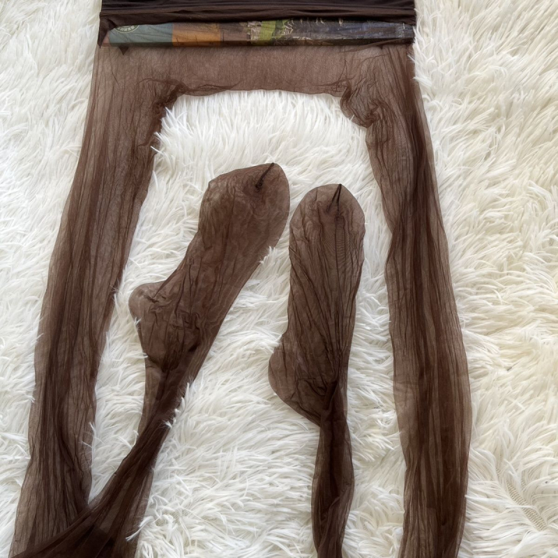 Damske mrežaste hulahopke ultra-tanke bezšivne prozirne, viscose core-spun 30–50% za oblikovanje