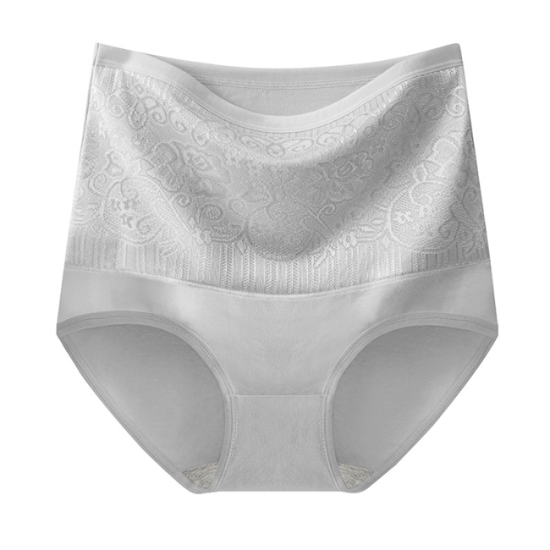 Sieviešu augsta josta kokvilnas apakšveļa, elpojoša, vēdera kontrole