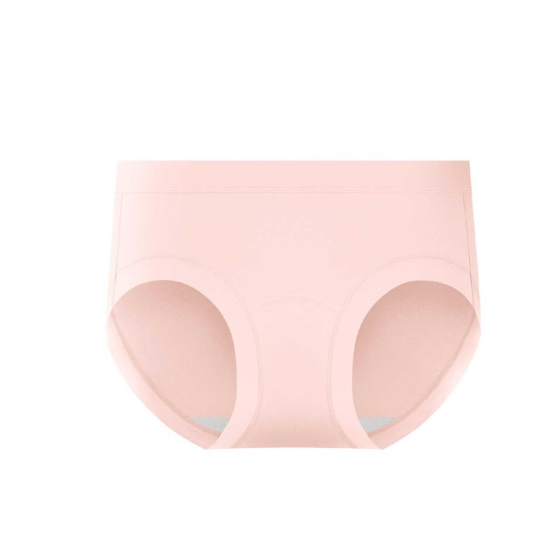 Sievietēm bezšuvju kokvilnas biksītes, vidukļa vidējais, elpojošas, antibakteriālas, 100% kokvilnas oderējums