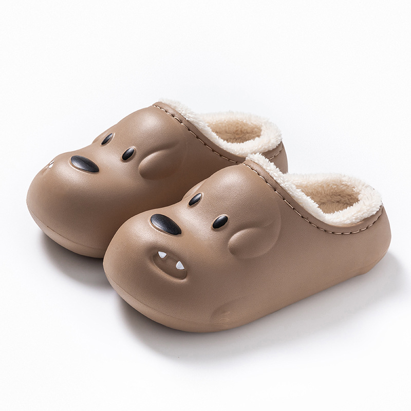 Домашни пантофи EVA с памучно вътрешно и EVA подметка, карикатура стил (Външен материал: EVA; Вътрешен материал: памук; Подметка: EVA; Форма на пръста: кръгла; Стил: карикатура)