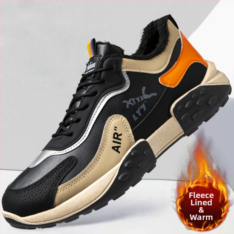 Vyriniai kasdieniai sportbačiai su blokų raštu, viršus iš sintetinės odos, EVA vidpadis, injekciniais forma padas, raišteliai